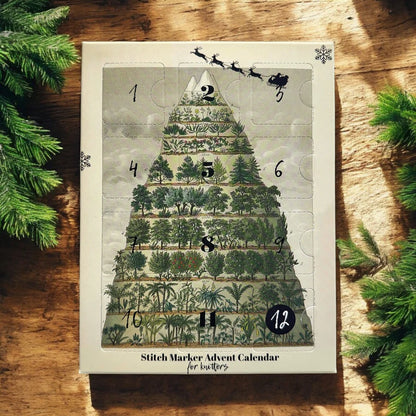 Firefly Notes 2025 Stitch Marker Advent Calendar – Nature Meets Nostalgia (12-Day Set)