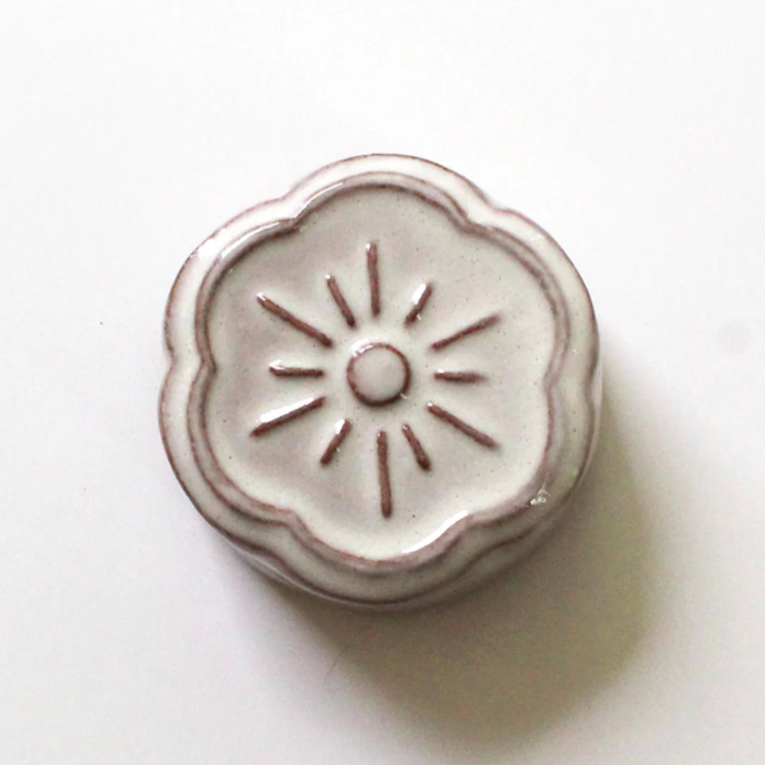 Cohana Awaji Kawara Magnetic Needle Rest with Needle Polisher