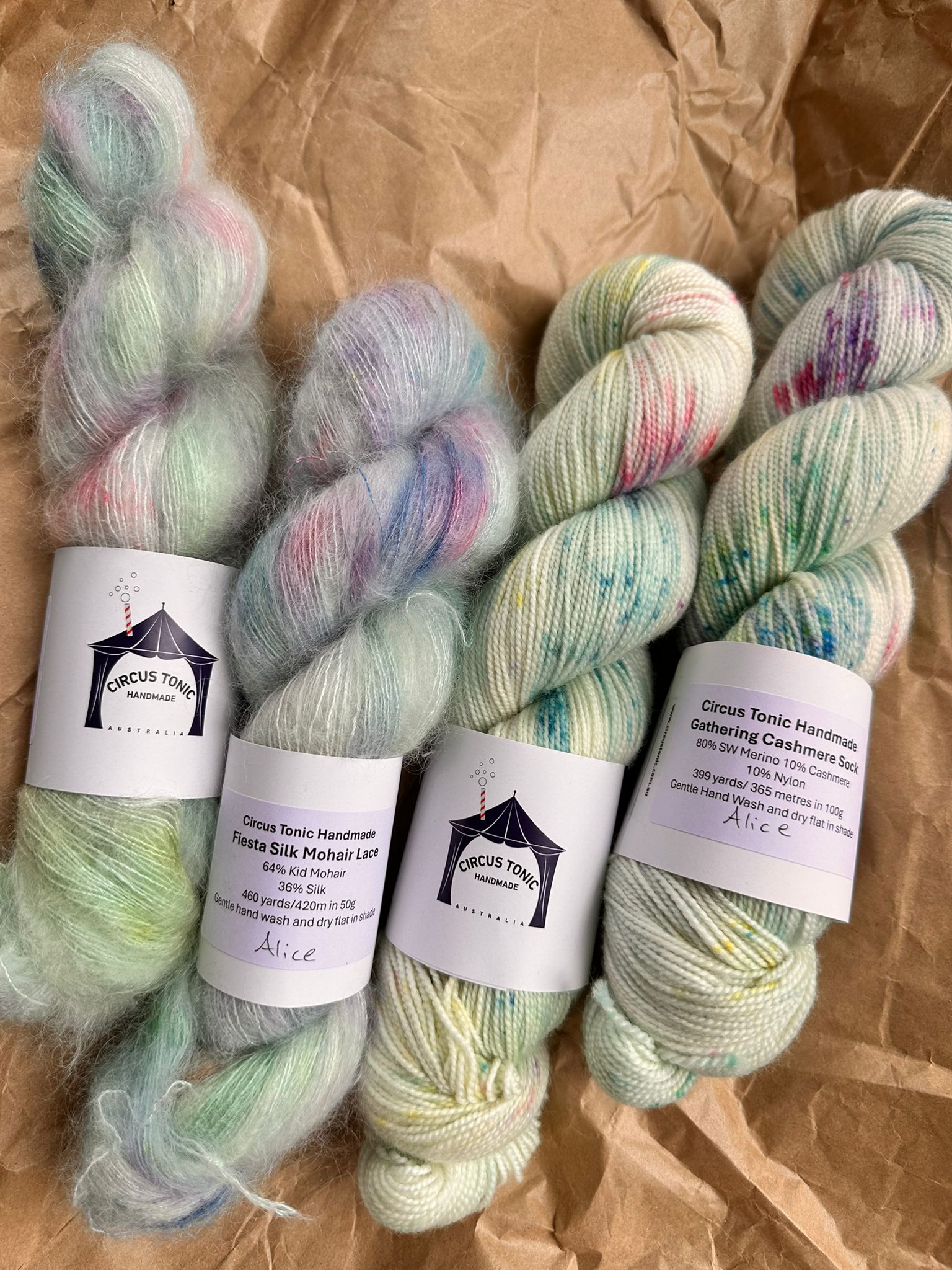 Circus Tonic Handmade Gathering Cashmere Sock