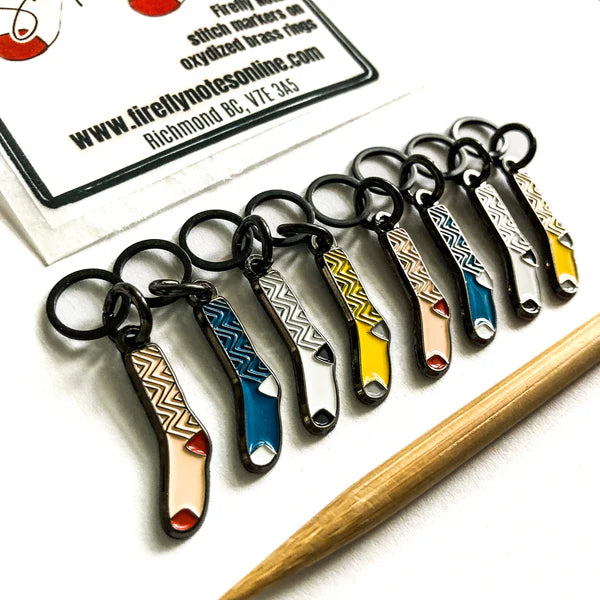 Firefly Notes Stitch Markers - Sets of 8