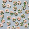 Pigeon Wishes 15mm Buttons (15 buttons)